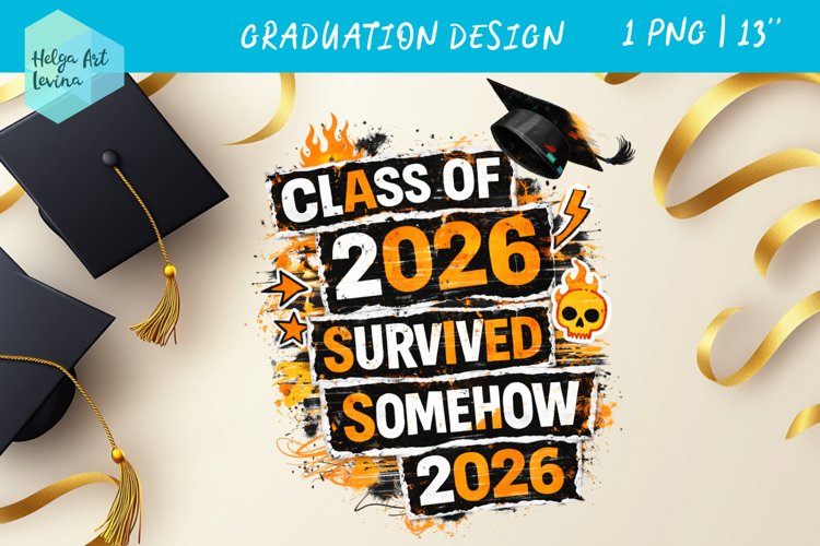 Graduation 2026 Quote Collage. Clipart PNG