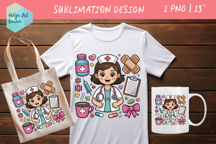 Clipart Nurse | Design sublimation