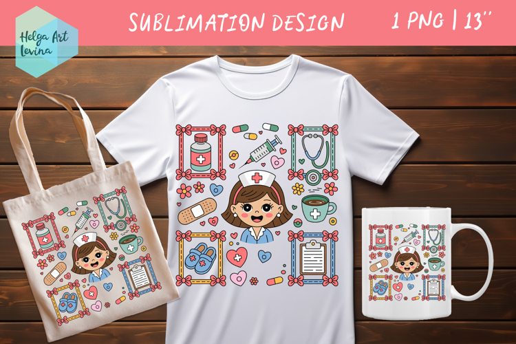 Clipart Nurse | Design sublimation