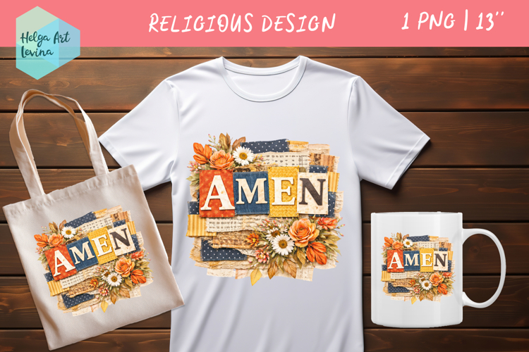 Religious Quote Collage. Clipart PNG