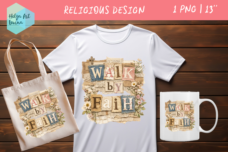 Religious Quote Collage. Clipart PNG