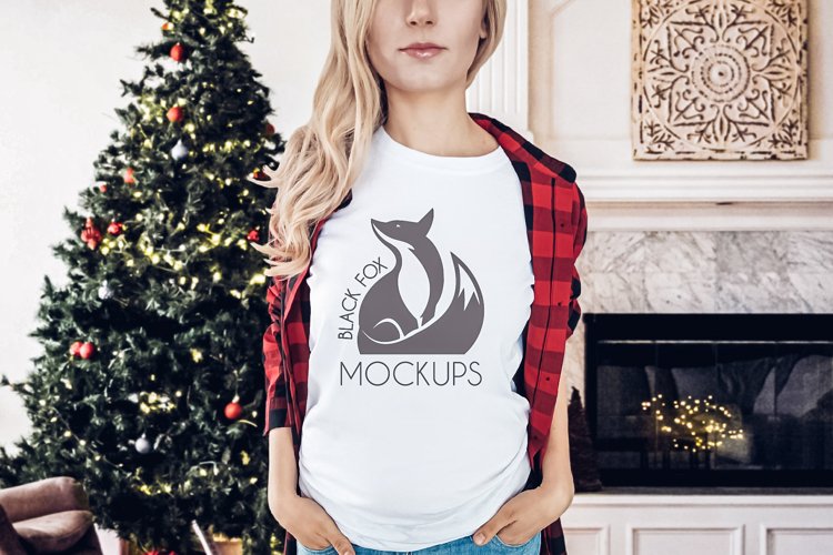 White Tshirt Mockup Image 7