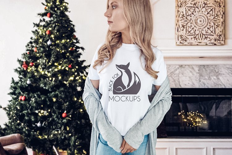White Tshirt Mockup Image 11