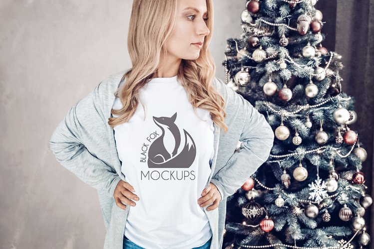 White Tshirt Mockup Image 12