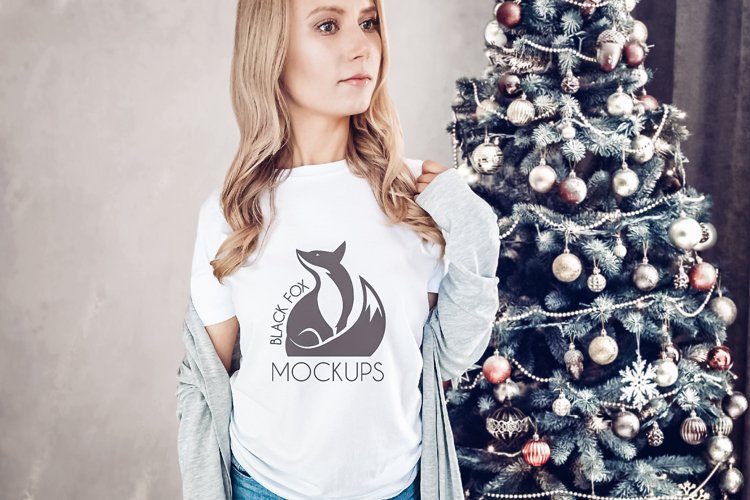 White Tshirt Mockup Image 8