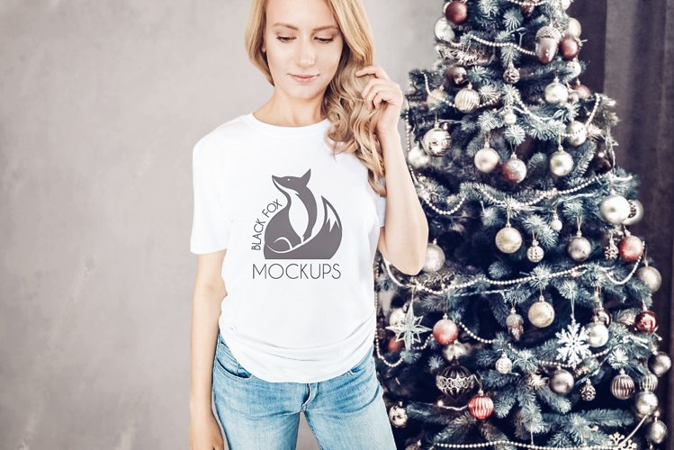 White Tshirt Mockup Image 20