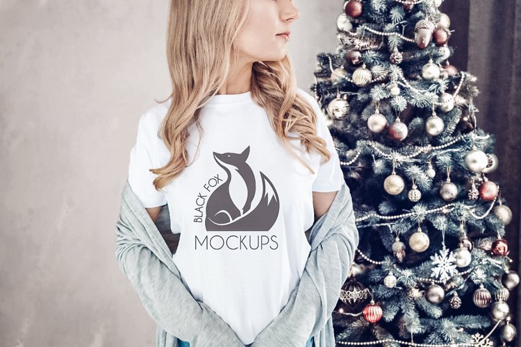 White Tshirt Mockup Image 13