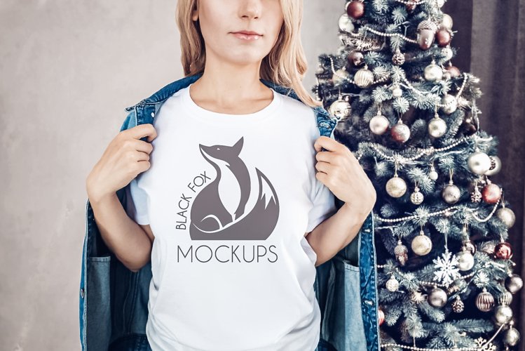 White Tshirt Mockup Image 22