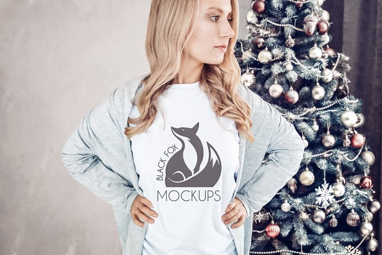 White Tshirt Mockup Image 11