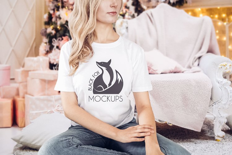 White Tshirt Mockup Image 14