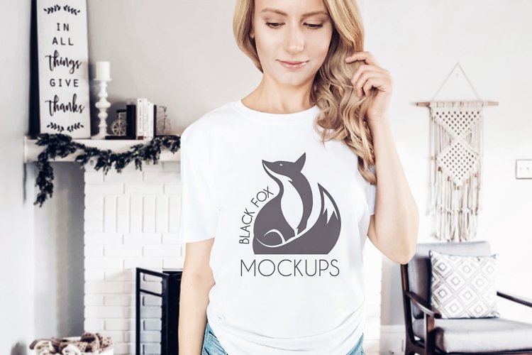White Tshirt Mockup Image 5