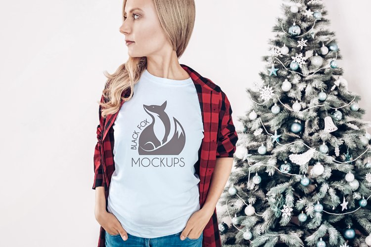 White Tshirt Mockup Image 8
