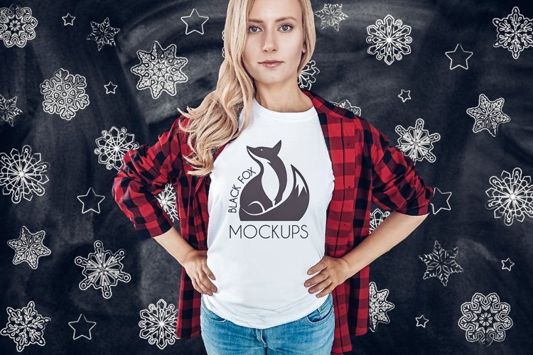 White Tshirt Mockup Image 4