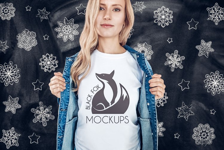 White Tshirt Mockup Image 17