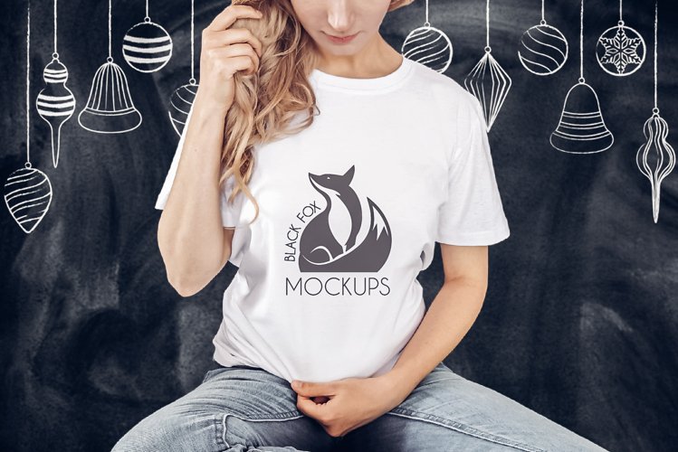White Tshirt Mockup Image 23