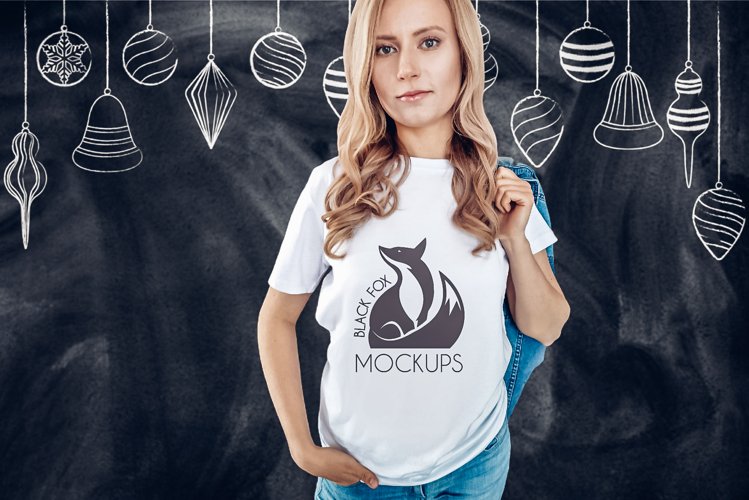 White Tshirt Mockup Image 20