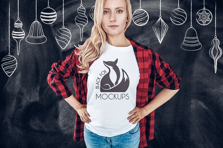 White Tshirt Mockup Image 3