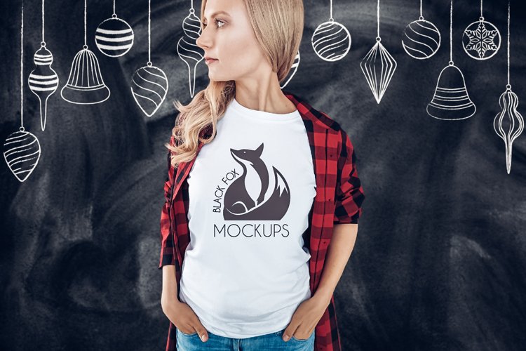 White Tshirt Mockup Image 20