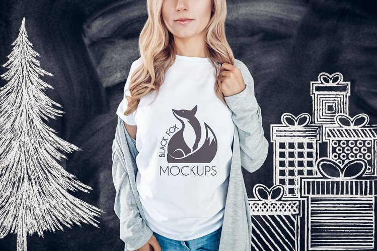 White Tshirt Mockup Image 10