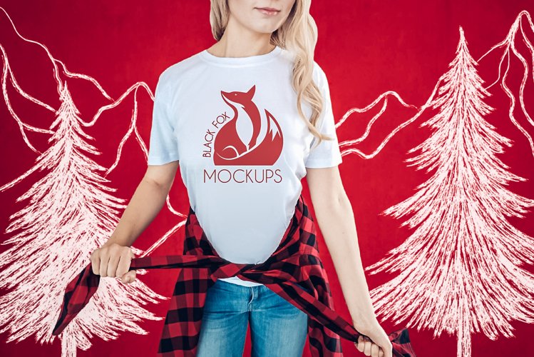 White Tshirt Mockup Image 2