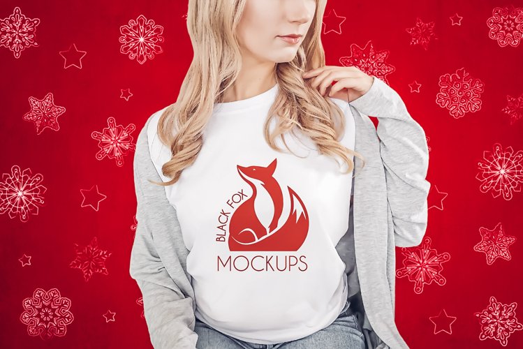 White Tshirt Mockup Image 7