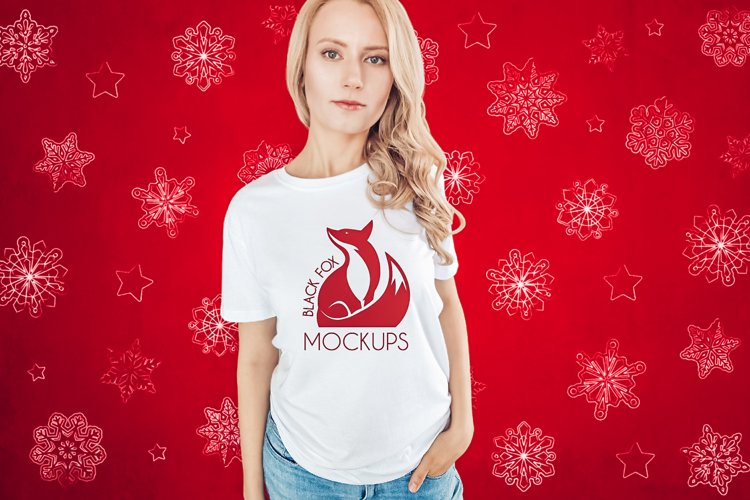 White Tshirt Mockup Image 4