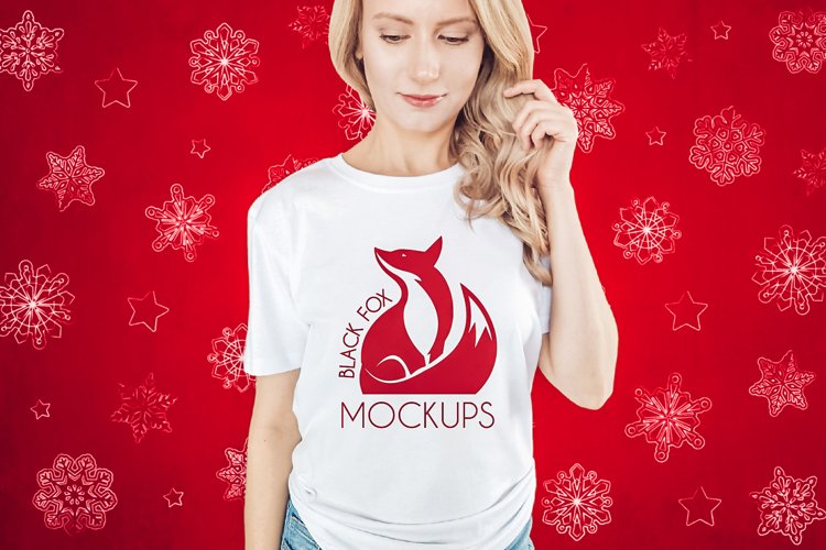 White Tshirt Mockup Image 5