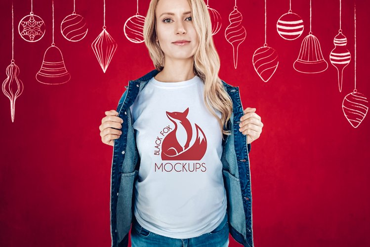 White Tshirt Mockup Image 19