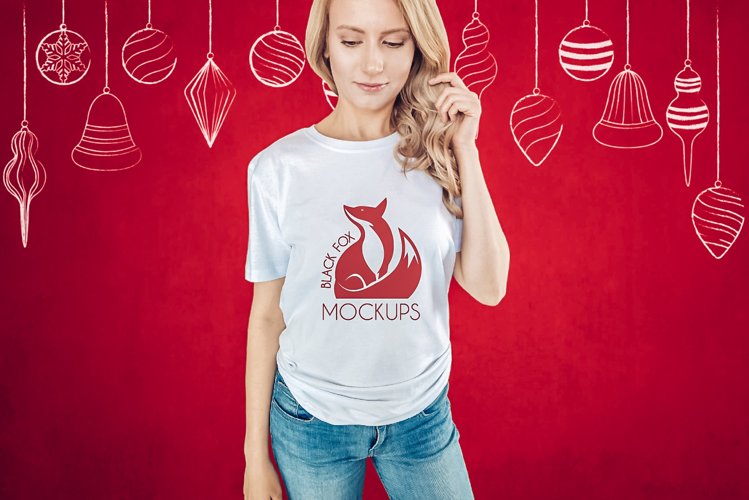 White Tshirt Mockup Image 20