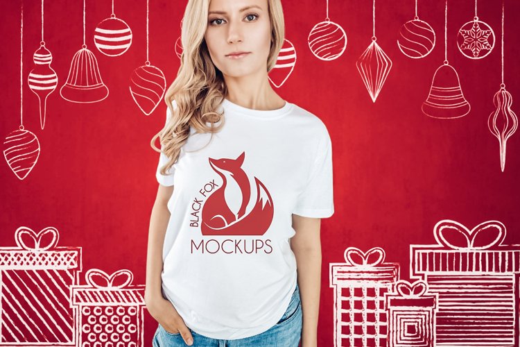 White Tshirt Mockup Image 20