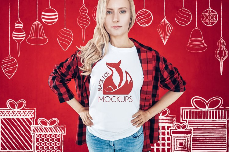 White Tshirt Mockup Image 8