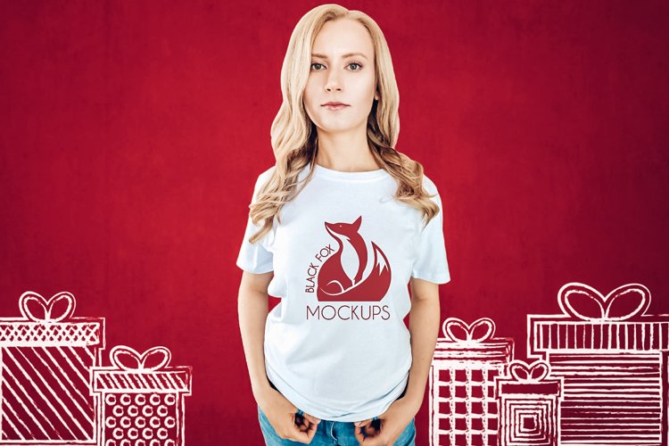 White Tshirt Mockup Image 15