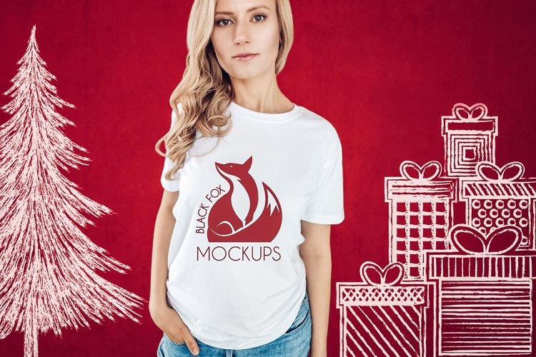 White Tshirt Mockup Image 10