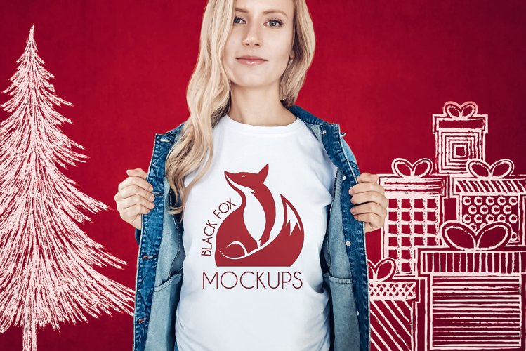 White Tshirt Mockup Image 4