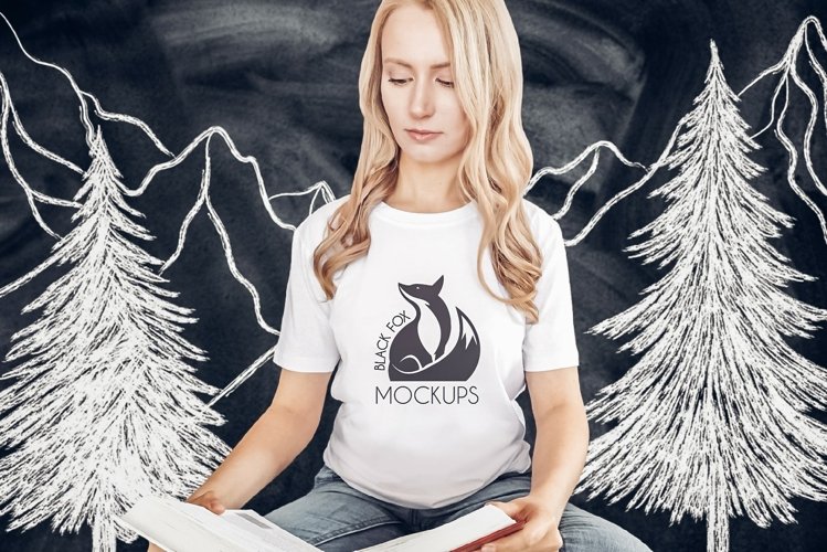 White Tshirt Mockup Image 7