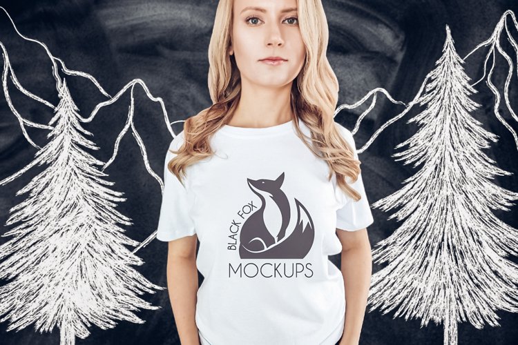 White Tshirt Mockup Image 2