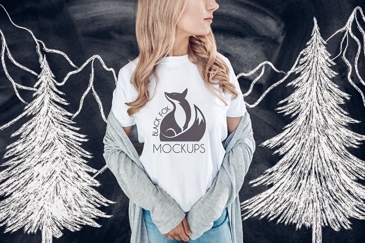 White Tshirt Mockup Image 10