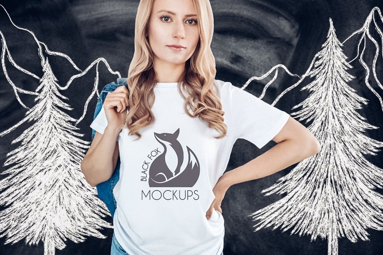 White Tshirt Mockup Image 5
