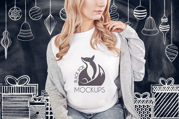 White Tshirt Mockup Image 11