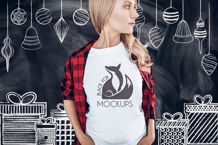 White Tshirt Mockup Image 4