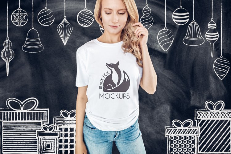 White Tshirt Mockup Image 20
