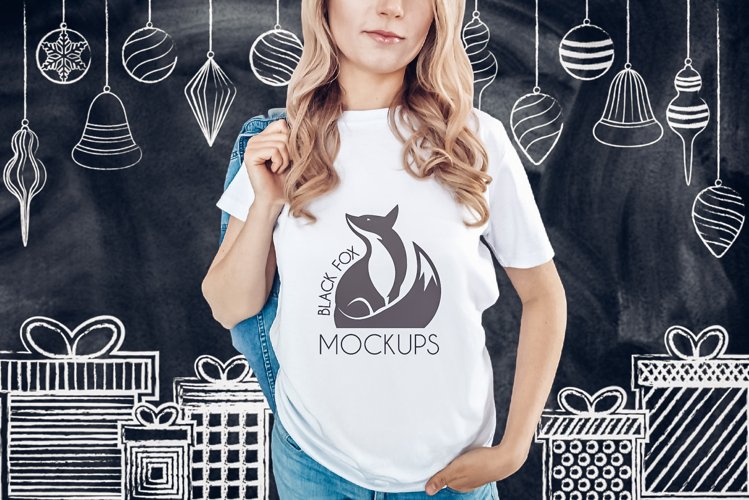 White Tshirt Mockup Image 5