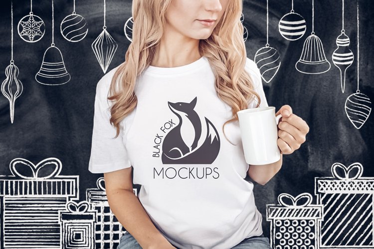 White Tshirt Mockup Image 3