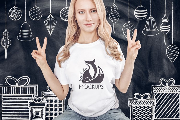 White Tshirt Mockup Image 2
