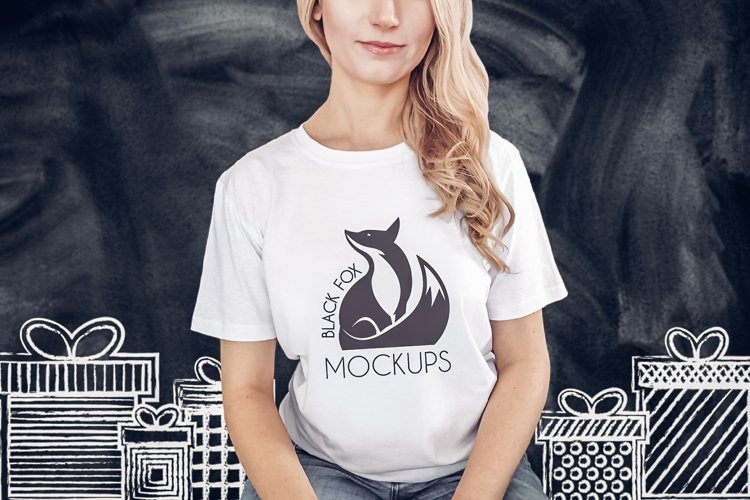 White Tshirt Mockup Image 2