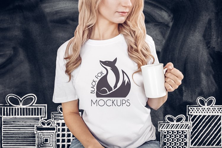 White Tshirt Mockup Image 8