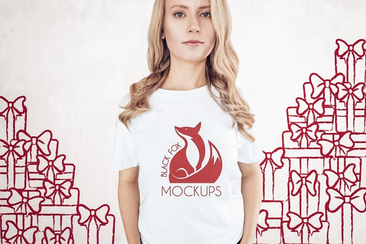 White Tshirt Mockup Image 10