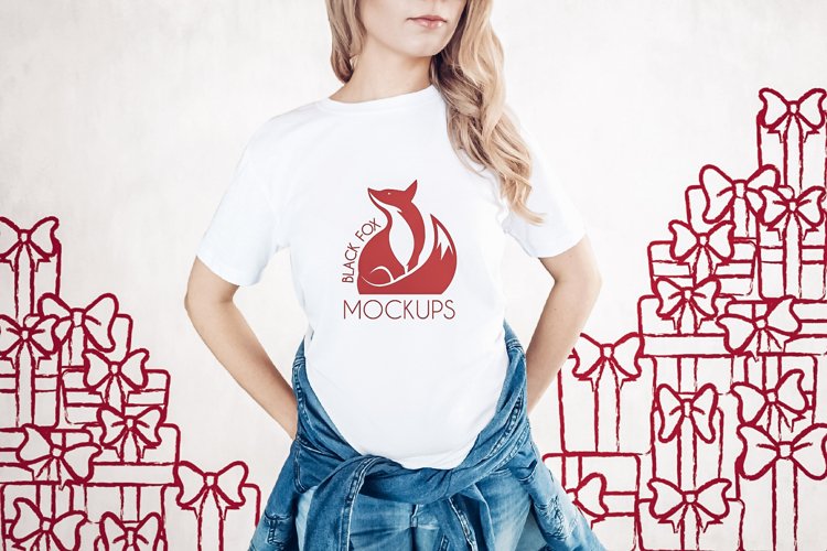 White Tshirt Mockup Image 20
