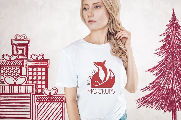 White Tshirt Mockup Image 4