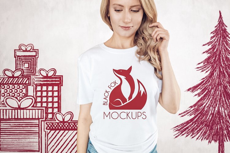 White Tshirt Mockup Image 20